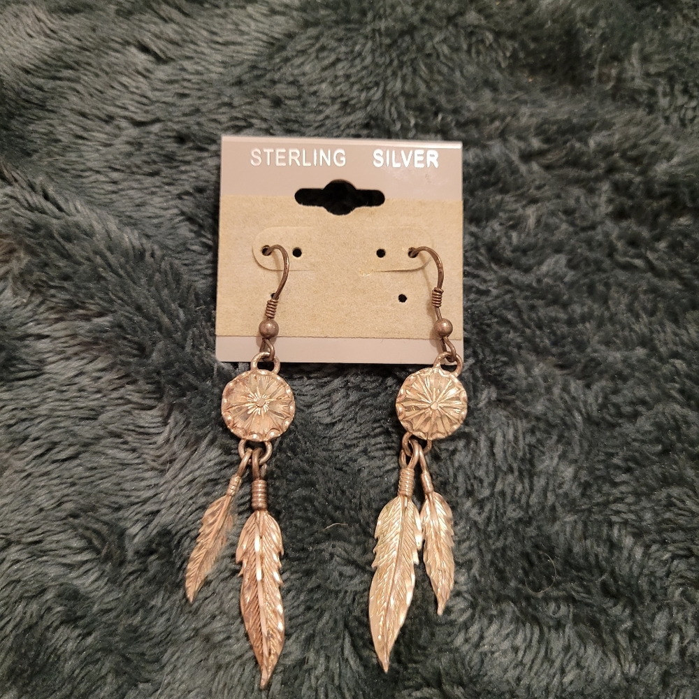 Feather Dangle Earrings